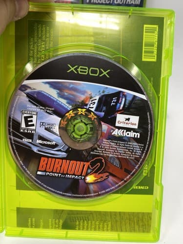 Lot Of 4 Xbox Games Burnout Revenge Point Of Impact Developers PGR Forza Motorsp — photo 6