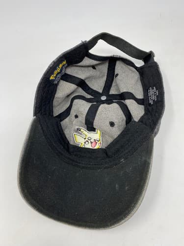 2017 Pokemon Baseball Cap Hat Pikachu Embroidered Black Stone Wash Denim — photo 7