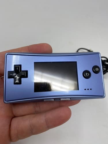 Nintendo Game Boy Micro GBM - Blue + AC Charger Collectors Condition US Seller — photo 4