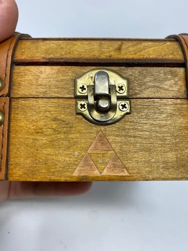 The Legend of Zelda Wooden Treasure Chest Coin Bank Triforce CultureFly 2017 — photo 2