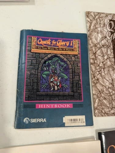 Vintage Quest For Glory Manuals Only PC Game — photo 2