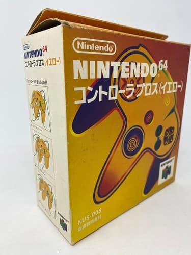 Yellow Nintendo 64 N64 Controller Japan NUS-005 with Box and Manual OEM Original — photo 6