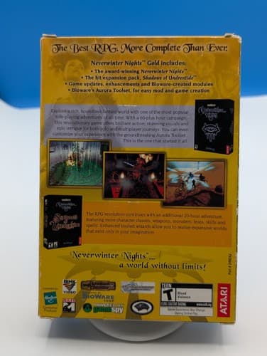Neverwinter Nights GOLD Edition Factory Sealed 2003 Windows PC Medium Box — photo 5