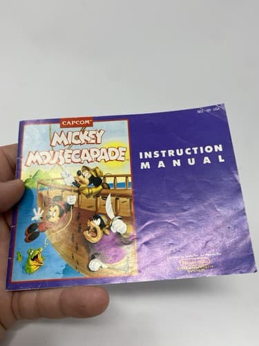 Nintendo NES Capcom Mickey Mousecapade Game Booklet Instruction Manual Book Only — photo 3