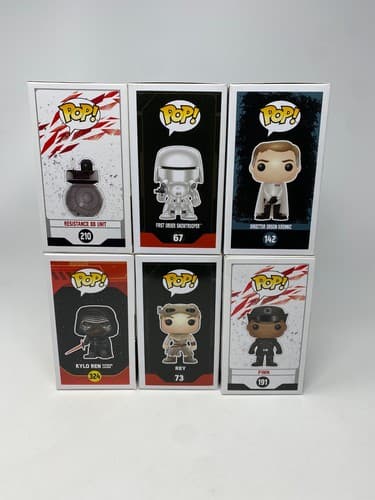 Funko Pop! Star Wars Vinyl Figures Lot of 6 - Rey Resistance BB Unit Finn New — photo 7