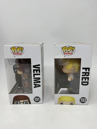 Funko POP! Animation Scooby-Doo Velma Dinkley #151 & Fred Lot Of 2 Vinyl Vaulted — photo 3