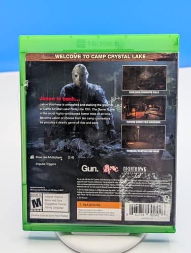 Friday the 13th: The Game (Microsoft Xbox One, 2017) Tested Working — photo 2
