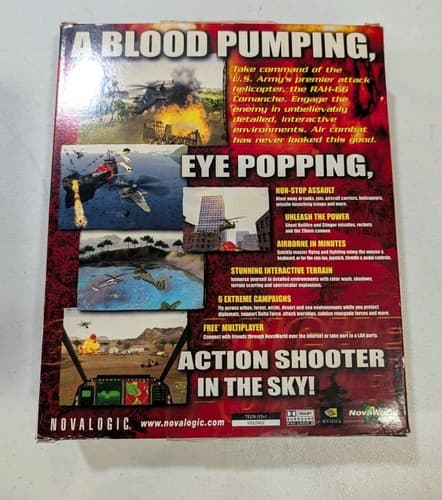 Vintage Comanche 4 Novalogic - The Art of War (PC, 2001) Computer Game — photo 2