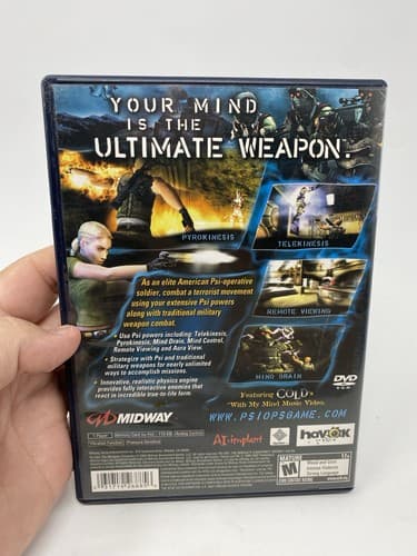 Psi-Ops: The Mindgate Conspiracy (Sony PlayStation 2, 2004) PS2 CIB Black Label — photo 8