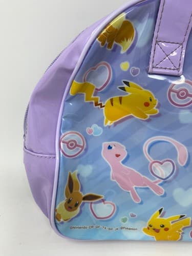 Pokemon Mew Pikachu Eevee Purple Boston Swim Bag Beach Tote Limited Pocket Mon — photo 7