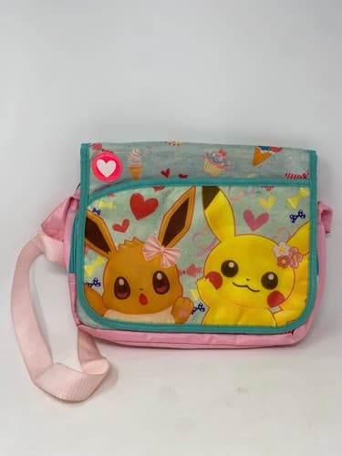 Pokemon Pokemon Pokemon Center Pikachu Eevee Shoulder Bag Pink Teal JP US Seller