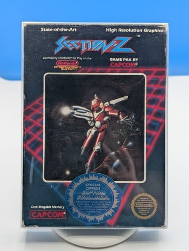 Section Z (NES) CIB Complete In Box With Manual, 5 Screw Hangtab