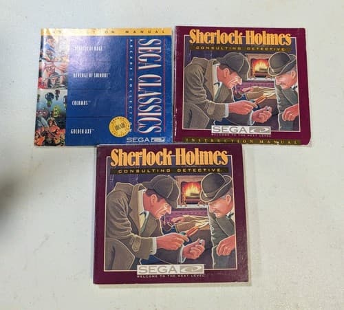 Sega CD Classics Arcade Sherlock Holmes Pack In Digipak - Tested