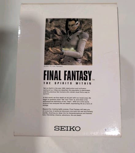 Seiko Final Fantasy Spirits Within Limited 2001 Digital Watch w/ Box and Manual — photo 5