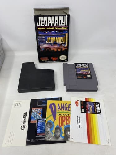 Jeopardy Nintendo NES Complete in Box CIB w/ Reg Card Inserts Ships Fast — photo 7