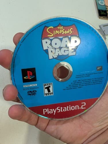 The Simpsons Road Rage - PS2 (PlayStation 2, 2001) Disc Only Tested Greatest Hit — photo 3