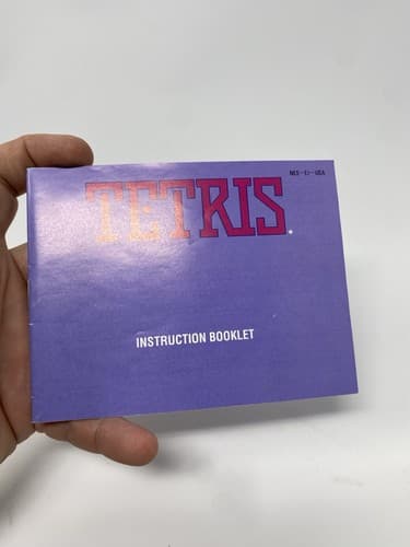 Tetris For The NES - Nintendo Instruction Manual / Booklet Only — photo 2