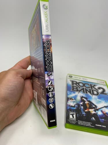 Rock Band 1 and 2 (Microsoft Xbox 360, 2007) Bundle Lot of 2 Tested Working — photo 7