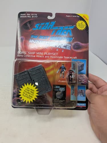 Star Trek Next Generation Innerspace Borg Ship Mini Playset Picard Playmates — photo 2