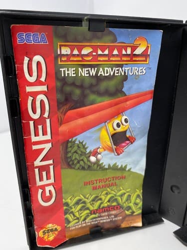 Ms. Pac-Man & Pac-man 2 SEGA Genesis Tested Authentic CIB & Game and Case — photo 7