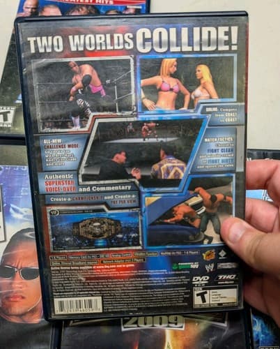 Lot Of 5 PS2 WWE Game Cases/Manuals, No Games — photo 3