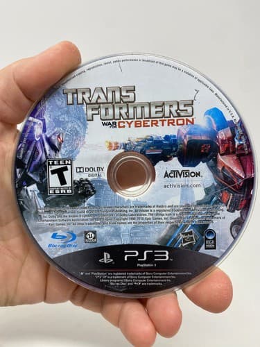 Transformers: War for Cybertron - PlayStation 3 Disc Only - Untested As Is