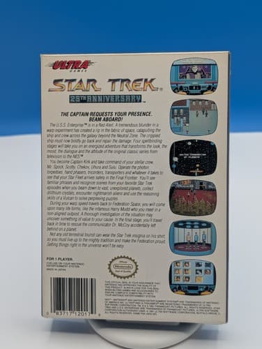 Star Trek 25th Anniversary (Nintendo NES) Complete In Box CIB Tested — photo 2