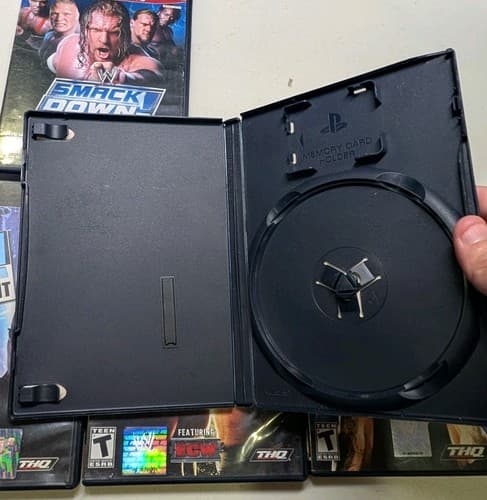 Lot Of 5 PS2 WWE Game Cases/Manuals, No Games — photo 4