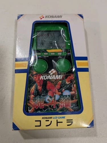 Konami Contra Handheld LCD Game 1989 New Open Box Rare — photo 2