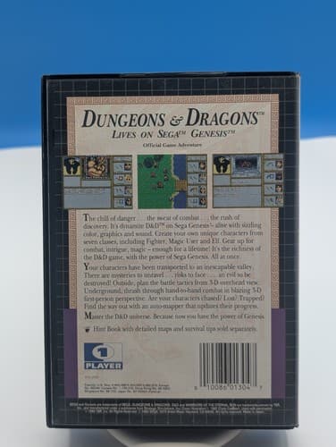 Dungeons & Dragons: Warriors of the Eternal Sun (Sega Genesis) CASE AND Game — photo 2