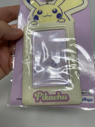 Pokemon Pikachu female photo case 6" ID badge holder keychain Namco — photo 2