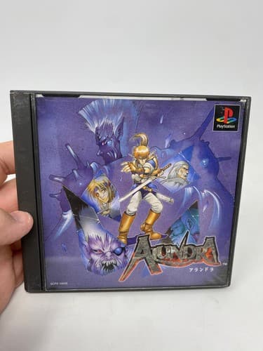 Alundra PS1 PS PlayStation 1 Japanese Tested Genuine Authentic NTSC-JP CIB