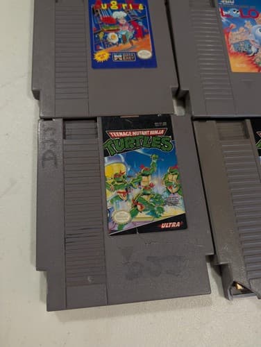 Lot of 9 NES / Sega Non Working Cartridges - Zelda, Superman, TMNT, Mario, Etc — photo 2