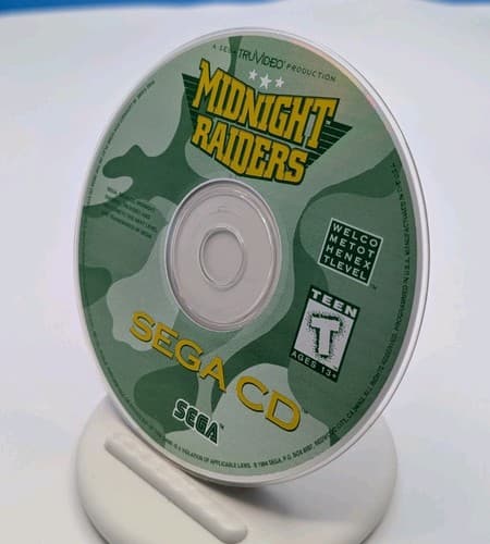 Midnight Raiders (Sega CD, 1994) Working Game & Manual Only — photo 5