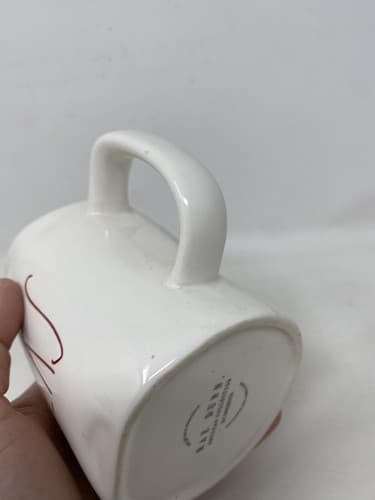 NEW Rae Dunn HERS Mug Cup - Red Inside And Text Color Magenta Artisan Collection — photo 9