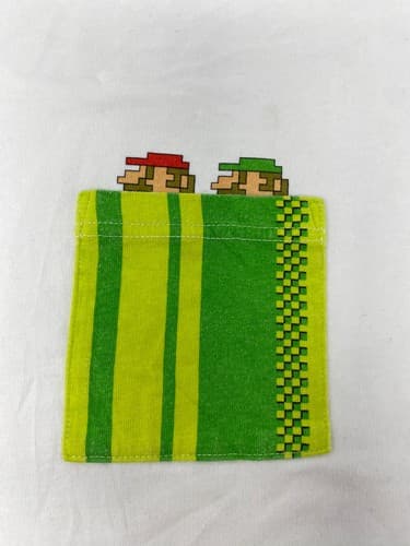 UNIQLO UTGP Nintendo Super Mario Luigi Warp Pipe Pocket T-Shirt White — photo 2