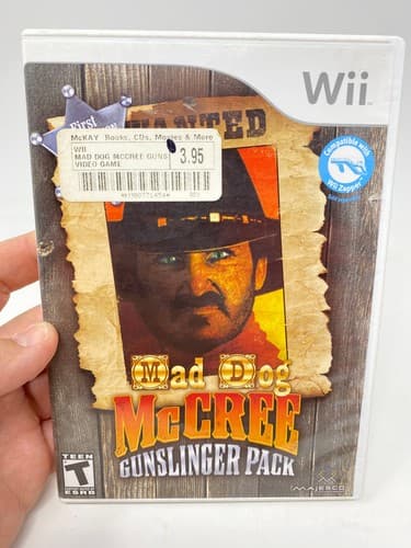 Mad Dog McCree: Gunslinger Pack (Nintendo Wii, 2009) CIB Complete Tested