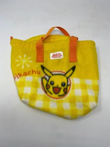 Pokemon Pikachu Diamond & Pearl Japanese Tote Bag Yellow Orange Handles