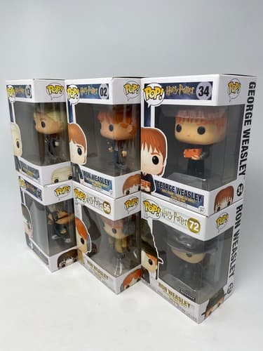 Funko Pop! Harry Potter Vinyl Figures Lot of 6 - Harry Potter Ron Weasley — photo 2