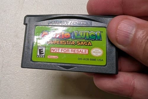 Mario & Luigi Superstar Saga Not For Resale NFR GBA Game Boy Advance Cart Tested — photo 2