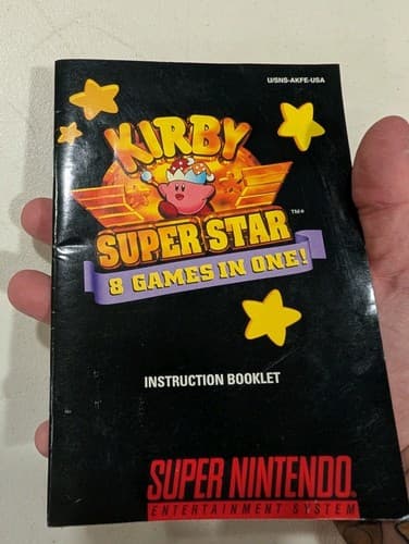 INSTRUCTION BOOKLET MANUAL ONLY Kirby Super Star ☆☆ (No game) Nintendo SNES — photo 5