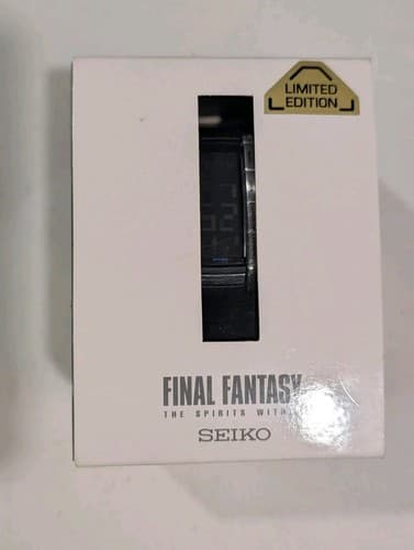 Seiko Final Fantasy Spirits Within Limited 2001 Digital Watch w/ Box and Manual