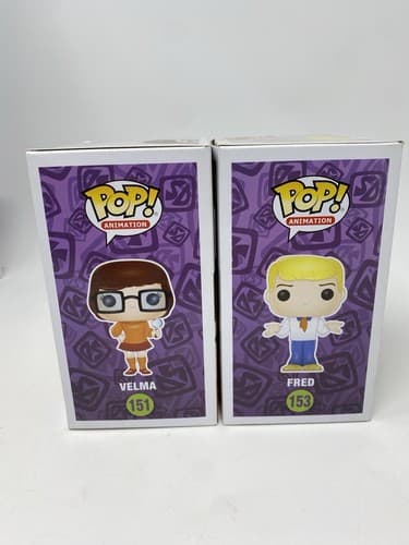 Funko POP! Animation Scooby-Doo Velma Dinkley #151 & Fred Lot Of 2 Vinyl Vaulted — photo 7