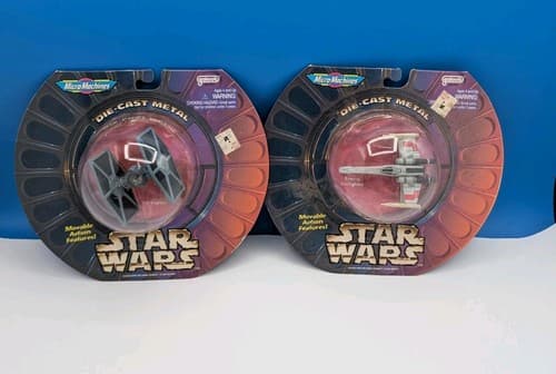 Star Wars Micro Machines Die-Cast X-Wing starfighter & Tie Fighter - New