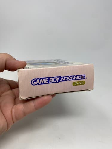 Nintendo Gameboy Advance console Gold Japan GBA w/box & Insert — photo 4