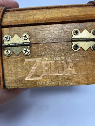 The Legend of Zelda Wooden Treasure Chest Coin Bank Triforce CultureFly 2017 — photo 9
