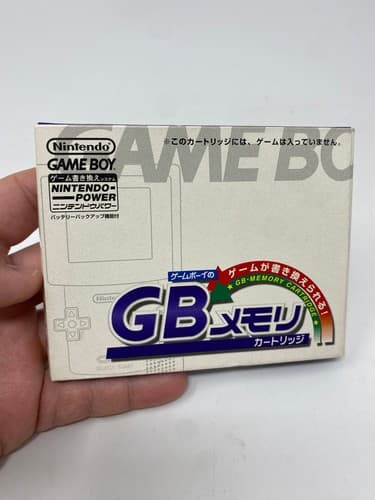 GB MEMORY CARTRIDGE Nintendo Power Japan Game Boy With Box & Manual CIB