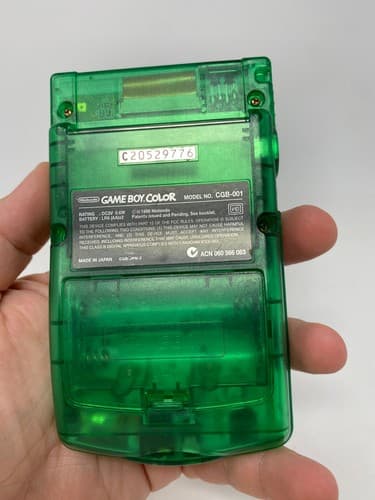 Nintendo Gameboy Color Console Toys R Us Limited Clear Green GBC Japan Tested — photo 9