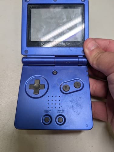 Nintendo Game Boy Advance GBA SP Cobalt Blue System AGS-001 W/ Charger — photo 6