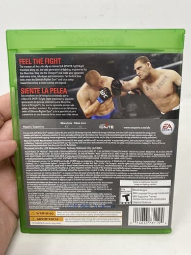 EA Sports UFC (Microsoft Xbox One, 2014) Video Game Ships Fast — photo 2